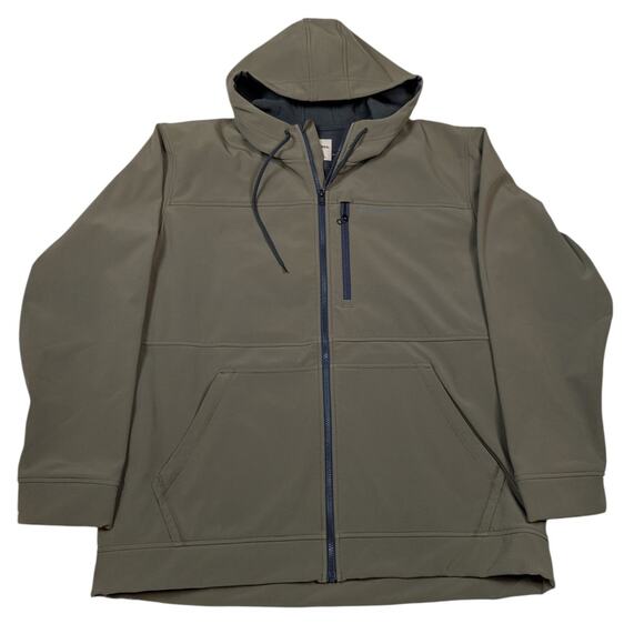 Simms Hooded Rain Jacket Olive Green Size XXL - Picture 2 of 14